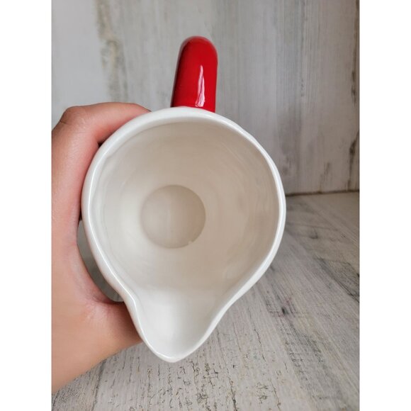 Santa face creamer ceramic Xmas decor figure home kitchen coffee - Picture 6 of 7